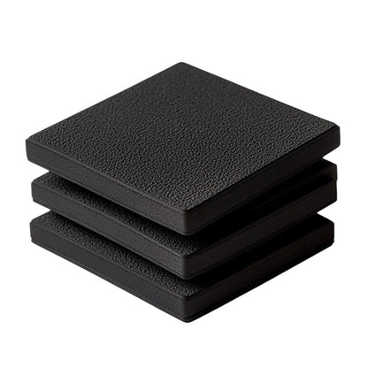 Quyrn Non-Slip Furniture Coasters - 8 Pack Heavy Duty Rubber Pads for Sofa & Bed - Self-Adhesive Floor Protectors for Hardwood & Laminate - Black